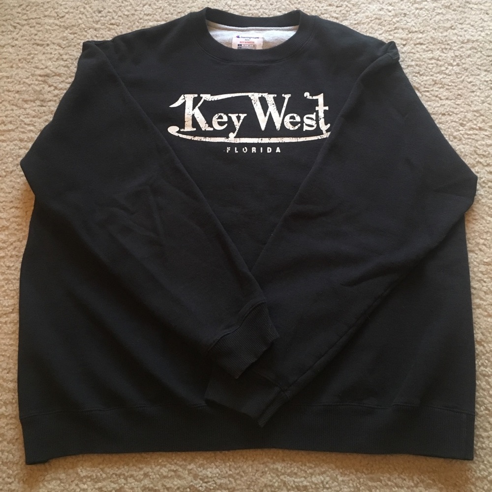 Vintage champion Key West Crew Neck Black Sz XL